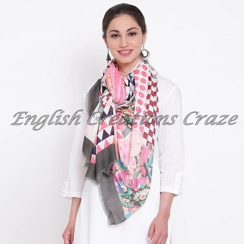 Silk Cotton Print Stoles Manufacturers