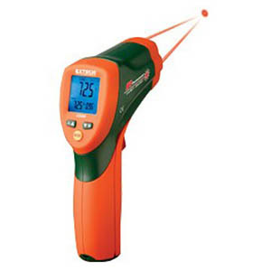 Dual Laser IR Thermometer with Color Alert