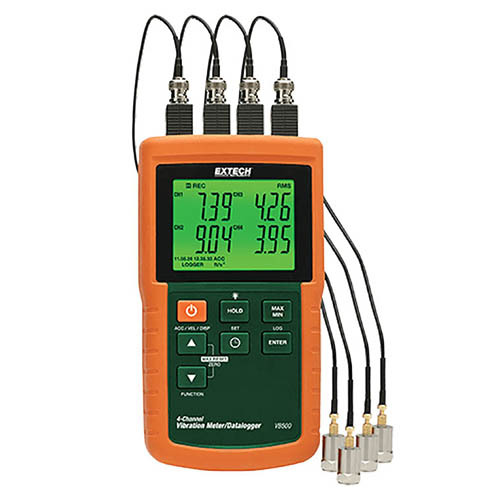 4-Channel Vibration Meter & Datalogger