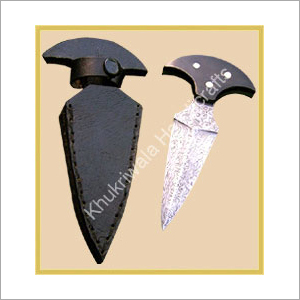 Damascus Push Dagger
