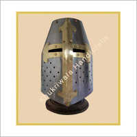 Sugar Loaf Helmet - Iron Brass, Standard Size, Silver | Handcrafted, Durable, Historical Replica, Decorative Museum Piece
