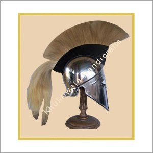 Corinthian Helmet In Steel With Crest