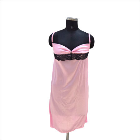 Spring Satin Plain Nighty