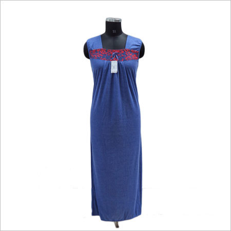 Ladies Night Dress - Satin Nightgown, Customized Sizes S-XXL | Skin-Friendly, Smooth Texture, Mesmerizing Design, Trendy Look