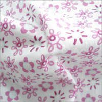Printed Jersey Fabric - Lightweight Washable, Pink And White Printed Design | Excellent Tear Resistance, Skin Friendly Finish