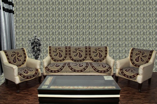 Printed Chenille Sofa Panel Acrallic Chenille Beat