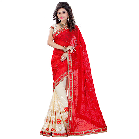Red Designer Fashion Sarees