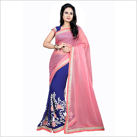Designer Georgette Embroidered Sarees