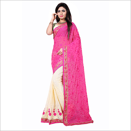 Embroidered saree