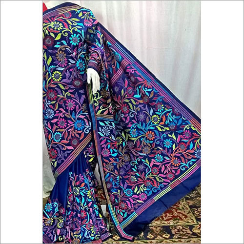 Multi Color Silk Kantha Saree