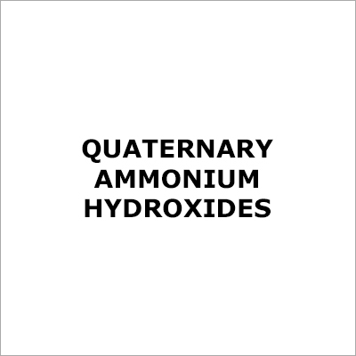 Quaternary Ammonium Hydroxides Application: Biomedical Fields