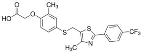  {2-मिथाइल-4- {{4-मिथाइल-2- [4- (ट्राइफ्लोरोमेथाइल) फिनाइल] -5-थियाज़ोलिल} मिथाइलथियो} फेनोक्सी} एसिटिक एसिड
