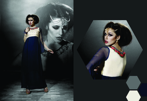 Navy Blue Designer Kurti