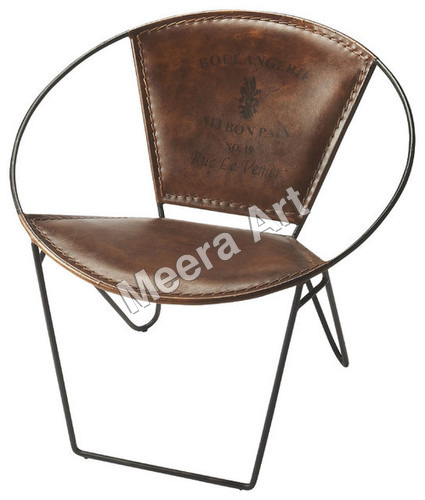 Butterfly Leather Brown arm chair