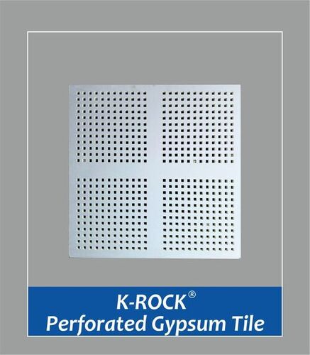 K - Rock India Gypsum Perforated Tile
