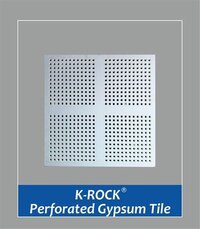 Gypasia Perforated Tile - Aluminum , 5-10mm Thickness, Square Design , White Color , Fire Rated Class A , Interior Sound Insulation Panels