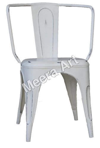 White Standard look Iron Chair By SHREE ART AND CULTURE