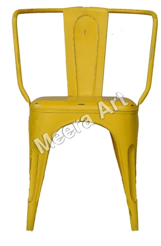 Yellow Outdoor Iron Chair