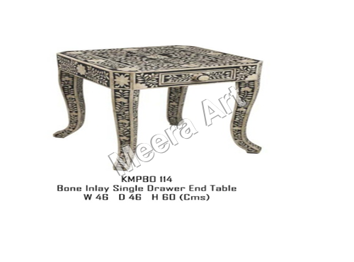 Black & White Floral Bone Table