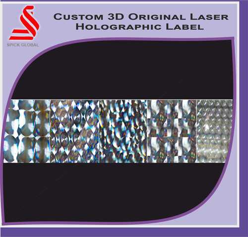 Custom 3D Holographic Laser Hologram Label By SPICK GLOBAL