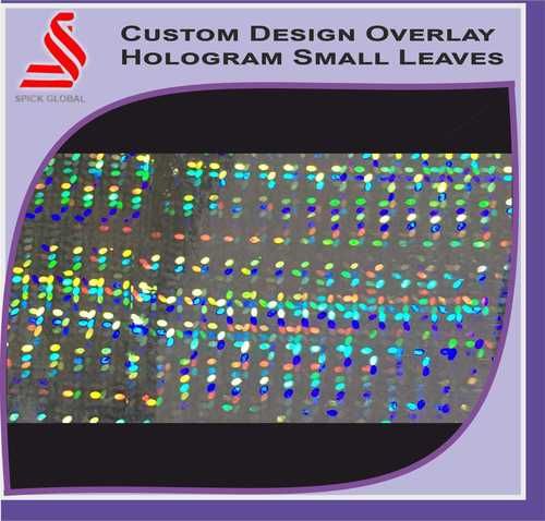 Holographic Custom Design Small Leaves Hologram Labels Stickers