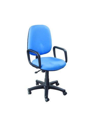 Modern Designer Chair - Fabric Metal, Adjustable Height, Blue | Ergonomic Design, Comfortable Seating, Smooth Rolling, Back Support