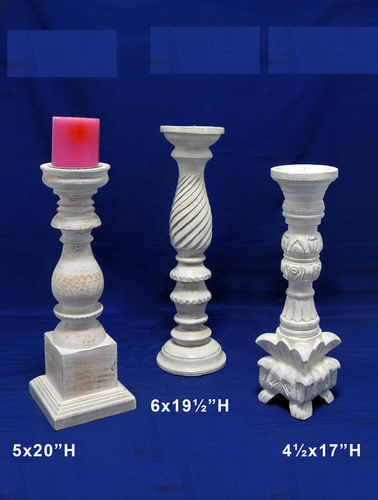 Designer Wooden Candle Holders