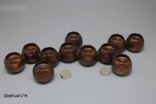 Aluminium candle holder