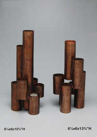 Aluminium candle holder