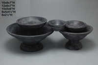 WOOD BOWL AND TRAY