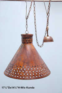 Aluminium - brass ceiling lamp