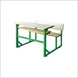 School Desk With Bench - Durable Wood Design, Ergonomic Seating for Comfortable Study Sessions