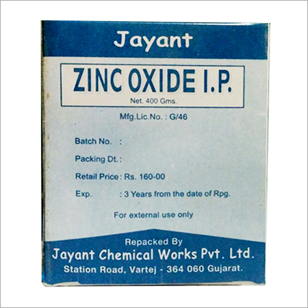 Zinc Oxide I.P Application: Antiseptic Powder