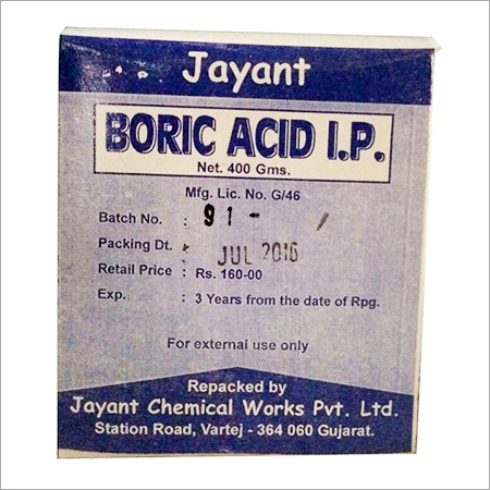 Boric Acid I.P Application: Antiseptic Powder