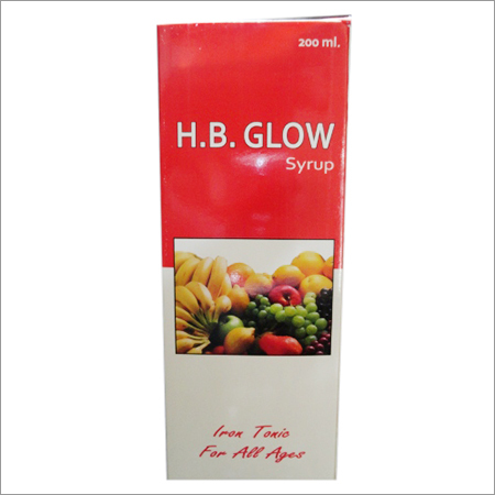 Hb Glow Syrup Age Group: For Adults