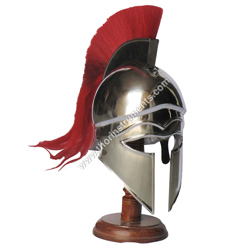 Medieval Knight Greek Corinthian Helmet With Stand By THOR INSTRUMENTS CO.