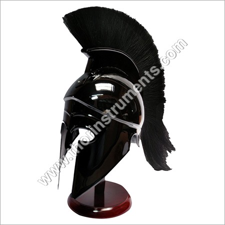 Black Antique Greek Corinthian Armor Helmet By THOR INSTRUMENTS CO.