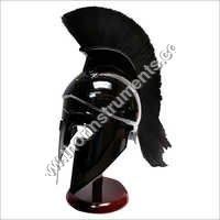 Black Antique Greek Corinthian Armor Helmet