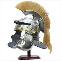 Roman Medieval Helmet Natural Plume