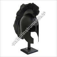 Trojan Helmet - Achilles - Steel with Black Crest