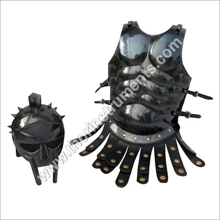 Roman Armor Spartan Jacket With Gladiator Helme