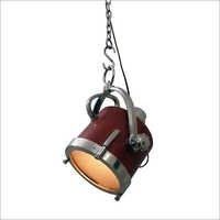 Nautical Red Leather Hanging Lamp Home Decor