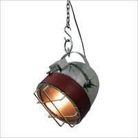 Nautical Red Leather Pendant Lamp Decor