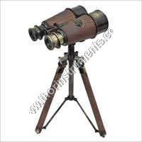 Nautical Antique Binocular With Stand