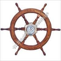 Maritime Nautical Ship Wheel Clock