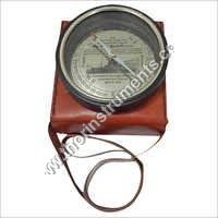 Nautical Antique Compass With Red Leather Box