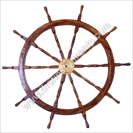 Details about   Antique 24" Nautical Set Of 2 Wooden Ship Wheel Vintage Captain Pirate gift item 