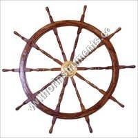 Boat Steering Ship Wheel With Brass Ring Pirate