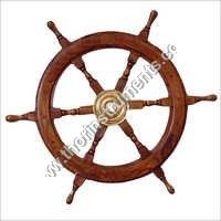 Rustic Nautical Pirate Brown Ship Wheel