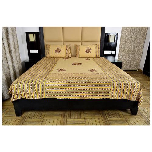 Elephant Print patch work Bedsheet